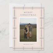 Cartes Pour Fêtes Annuelles Bordure En vichy (Devant)