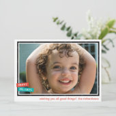 Cartes Pour Fêtes Annuelles Bordure Joyeuses Fêtes (Debout devant)