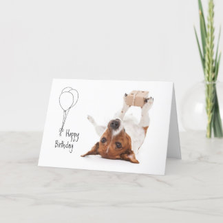 Cartes Pour Fêtes Annuelles Boris - Jack Russell Terrier - Joyeux anniversaire