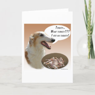 Cartes Pour Fêtes Annuelles Borzoi Turquie