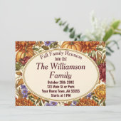 Cartes Pour Fêtes Annuelles Botanique Automne Réunion florale (Debout devant)