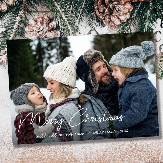 Cartes Pour Fêtes Annuelles Botanique d'hiver Photo de Noël