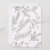 Cartes Pour Fêtes Annuelles Botanique d'hiver violet plus heureux vacances Pho (Dos)