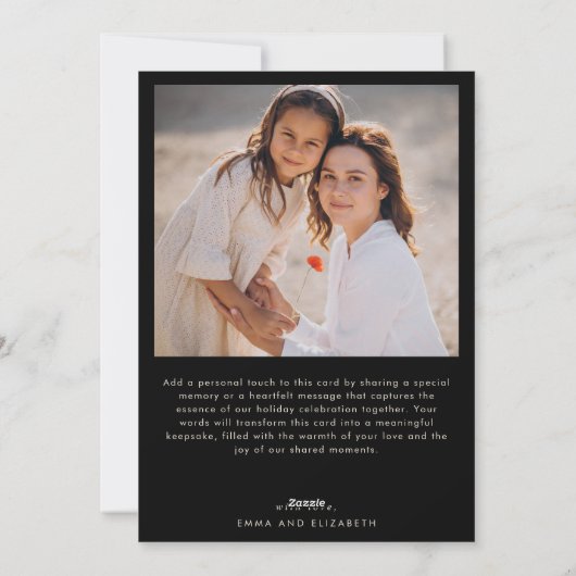 Cartes Pour Fêtes Annuelles Botanique Eucalyptus Verdure Noël personnalisé (Dos)