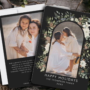 Cartes Pour Fêtes Annuelles Botanique Eucalyptus Verdure Noël personnalisé