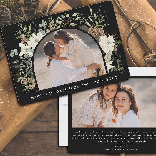 Cartes Pour Fêtes Annuelles Botanique Eucalyptus Verdure Noël personnalisé