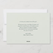 Cartes Pour Fêtes Annuelles Botanique Variée Winterberry Photo Noël (Dos)