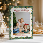 Cartes Pour Fêtes Annuelles Botanique Verdure Motif Joyeuses Vacances 1 Photo