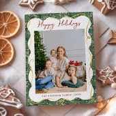 Cartes Pour Fêtes Annuelles Botanique Verdure Motif Joyeuses Vacances 1 Photo