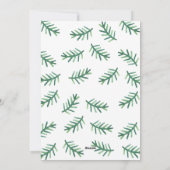 Cartes Pour Fêtes Annuelles Botaniques peintes Joyeuses Fêtes (Dos)