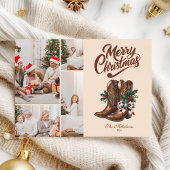 Cartes Pour Fêtes Annuelles Botte de l'Ouest & Bottes Noël 4 Photo