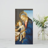 Cartes Pour Fêtes Annuelles Botticelli - La Vierge et l'enfant (Debout devant)