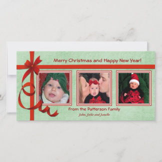 Cartes Pour Fêtes Annuelles Boucles de Noël Triple Trésor Personnalisé