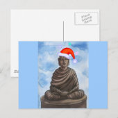 Cartes Pour Fêtes Annuelles Bouddha de Noël ! (Devant / Derrière)