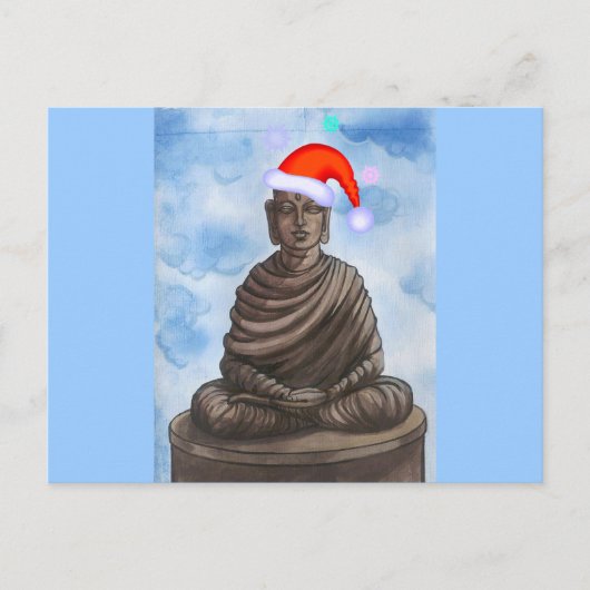 Cartes Pour Fêtes Annuelles Bouddha de Noël ! (Devant)