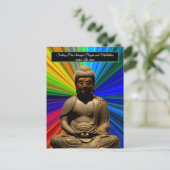Cartes Pour Fêtes Annuelles Bouddha en méditation (Debout devant)