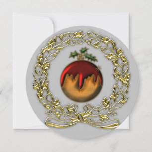 Cartes Pour Fêtes Annuelles Boudin Festive Plum Pudding délicieux Noël