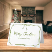 Cartes Pour Fêtes Annuelles Boue verte personnalisée joyeux Noël