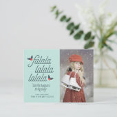 Cartes Pour Fêtes Annuelles Boughs de Holly Noël (Debout devant)