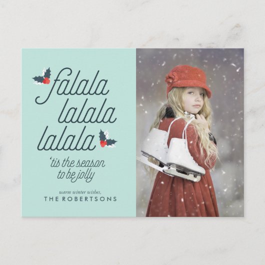 Cartes Pour Fêtes Annuelles Boughs de Holly Noël (Devant)