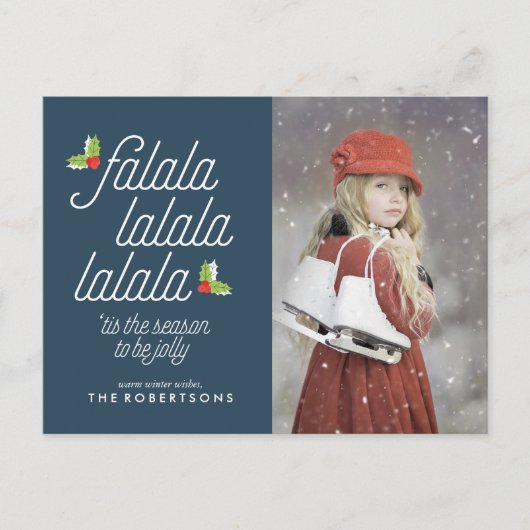 Cartes Pour Fêtes Annuelles Boughs de Holly Noël (Devant)
