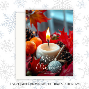 Cartes Pour Fêtes Annuelles Bougie de Noël de golf