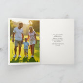 Cartes Pour Fêtes Annuelles Bougie de Noël de golf ・ Photo de famille (Intérieur)