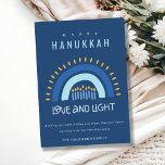 Cartes Pour Fêtes Annuelles Bougies arc-en-ciel bleu amour et lumière heureux<br><div class="desc">Si vous avez besoin d'une personnalisation supplémentaire,  n'hésitez pas à m'envoyer un message sur yellowfebstudio@gmail.com .</div>