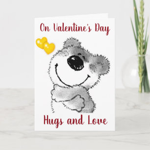 CARTES POUR FÊTES ANNUELLES **BOUGIES CUDIES DE L'OURS** LE JOUR DE VALENTINE