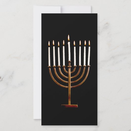 Cartes Pour Fêtes Annuelles Bougies de Hanoukka Chanukah Hanukah Hannukah (Devant)
