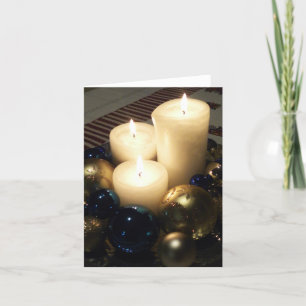 Cartes Pour Fêtes Annuelles Bougies de Noël