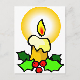 Cartes Pour Fêtes Annuelles Bougies de Noël