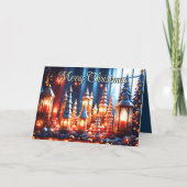 Cartes Pour Fêtes Annuelles Bougies de Noël magiques (Devant)