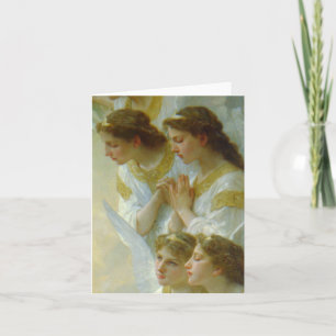 Cartes Pour Fêtes Annuelles Bouguereau Vierge et Christ Enfant avec les anges