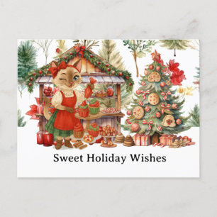 Cartes Pour Fêtes Annuelles Boulangerie de Noël Chat pour Amoureux de les chat