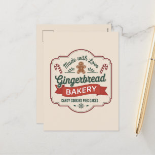 Cartes Pour Fêtes Annuelles Boulangerie de Noël festive