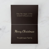 Cartes Pour Fêtes Annuelles Boule à neige de Noël (Intérieur)