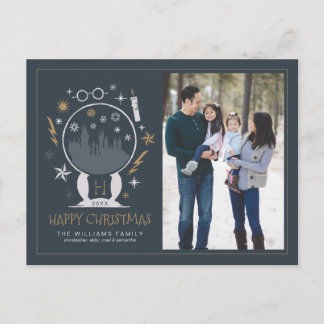 Cartes Pour Fêtes Annuelles Boule à neige HOGWARTS™ | Joyeux Noël