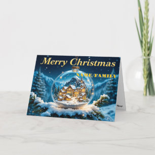 Cartes Pour Fêtes Annuelles Boule à neige magique de Noël