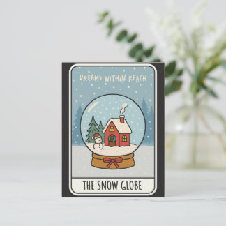 Cartes Pour Fêtes Annuelles Boule à neige Noël Rêves à portée de main