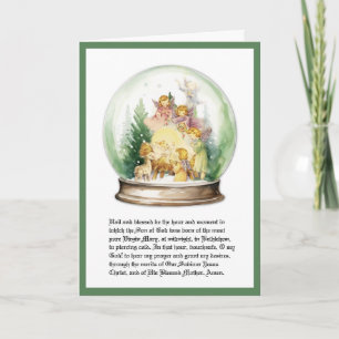 Cartes Pour Fêtes Annuelles Boule à neige religieuse Neuvaine de St. Andrew Na
