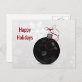 Cartes Pour Fêtes Annuelles boule de bowling Salutation de vacances (Devant / Derrière)