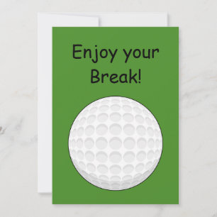 Cartes Pour Fêtes Annuelles Boule de golf Personnaliser