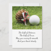 Cartes Pour Fêtes Annuelles Boule de golf pour Noël (Devant)