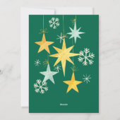 Cartes Pour Fêtes Annuelles Boule de Noël aquarelle (Dos)