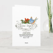 Cartes Pour Fêtes Annuelles Boule de Noël Marie Antoinette (Dos)