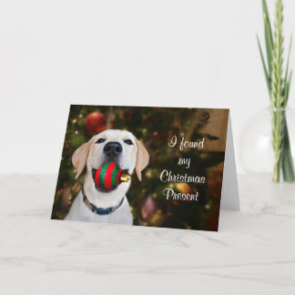 Cartes Pour Fêtes Annuelles Boule jaune de Noël de laboratoire