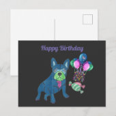 Cartes Pour Fêtes Annuelles Bouledogue français cartoon (Devant / Derrière)