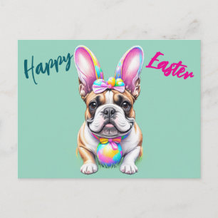 Cartes Pour Fêtes Annuelles Bouledogue français Joyeuses Pâques