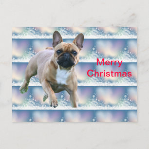 Cartes Pour Fêtes Annuelles Bouledogue français Noël French Bulldog